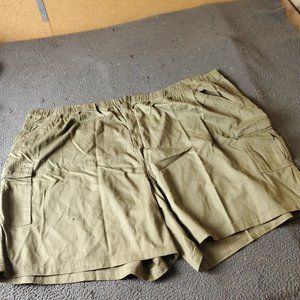 Boulder Creek Trading Cargo Shorts Big Tall Mens Size 8XL Beige Cotton Chino Kha